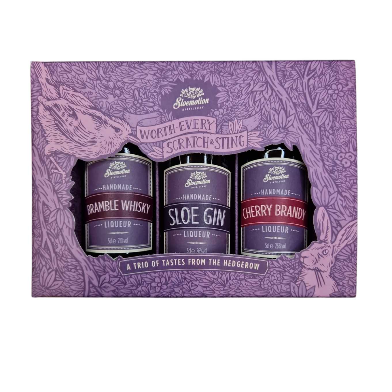 Sloemotion Hedgerow Liqueurs Gift Set 3 x 5cl Olives&Oils(O&O)